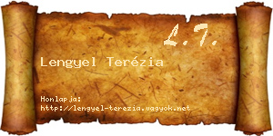 Lengyel Terézia névjegykártya