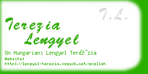 terezia lengyel business card